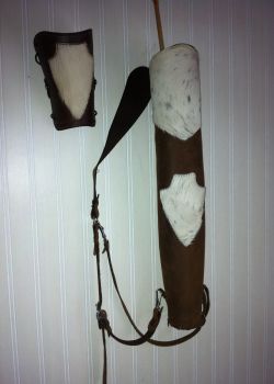 BQ-03 Quiver with hair on cowhide overlay