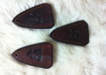 BHS-01 BROADHEAD SHEATH – 5 oz. oil or veg tan leather